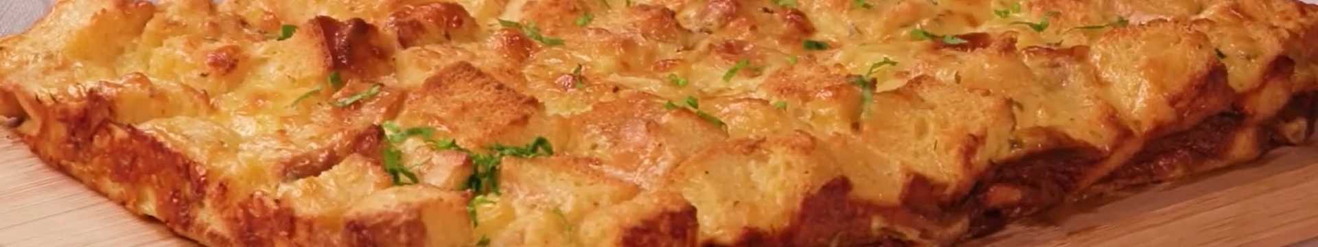 Tarte au fromage faite avec du pain rassis