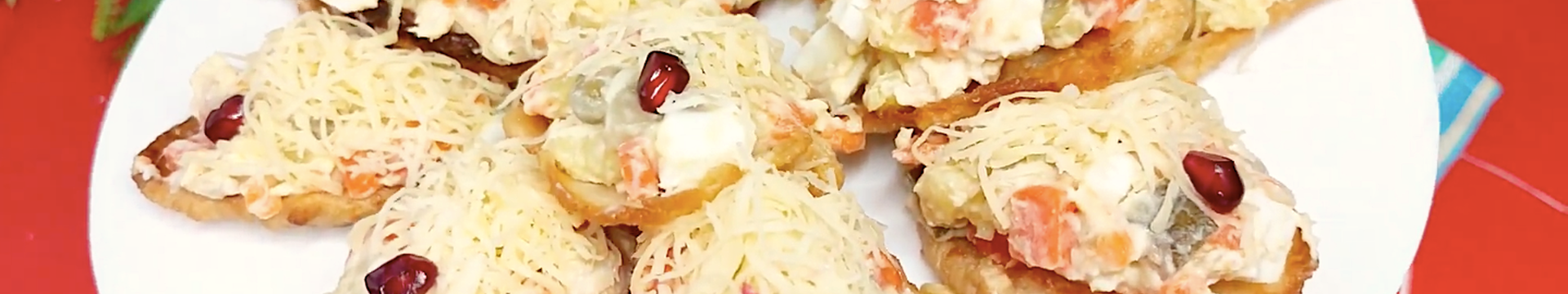 Salade Olivier en tartelettes