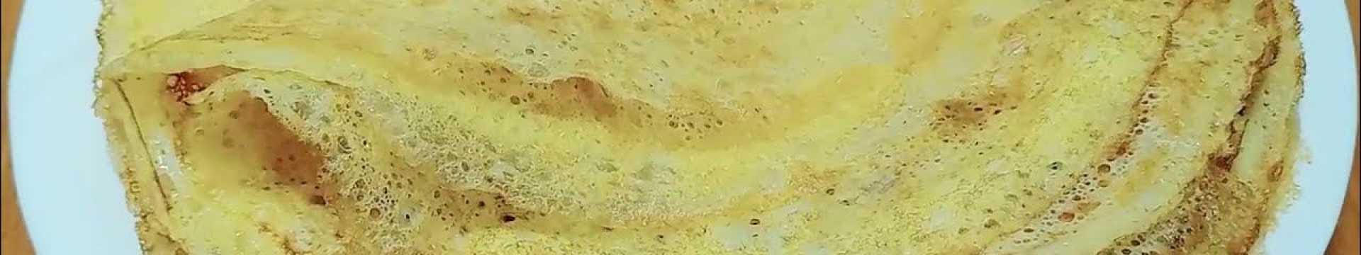 Crêpes à l'amidon avec du lait