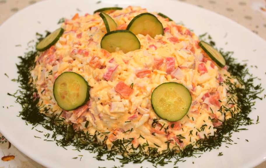 Recette : Salade de crabe au fromage