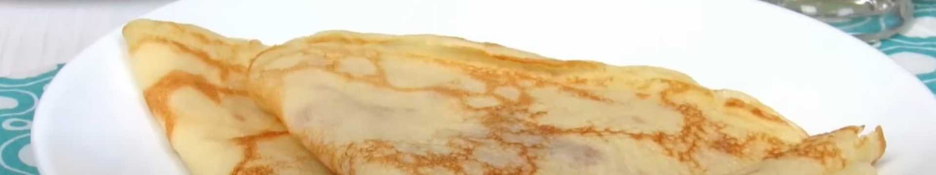 Recette de crêpes fines au lait