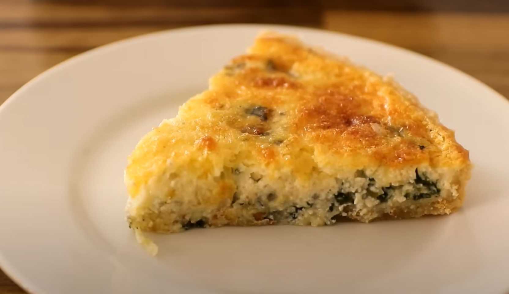 Image du plat : Quiche au fromage et aux épinards