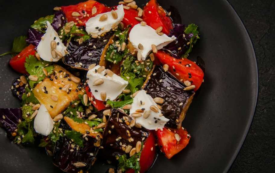 Recette : Salade d'aubergines d'automne