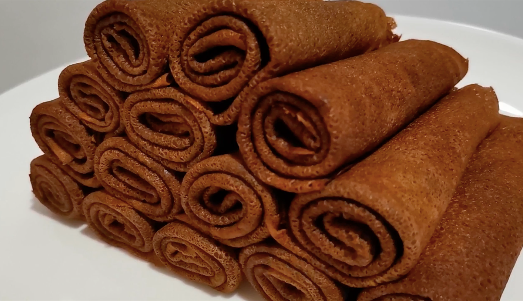 Image du plat : Crêpes au chocolat avec du lait
