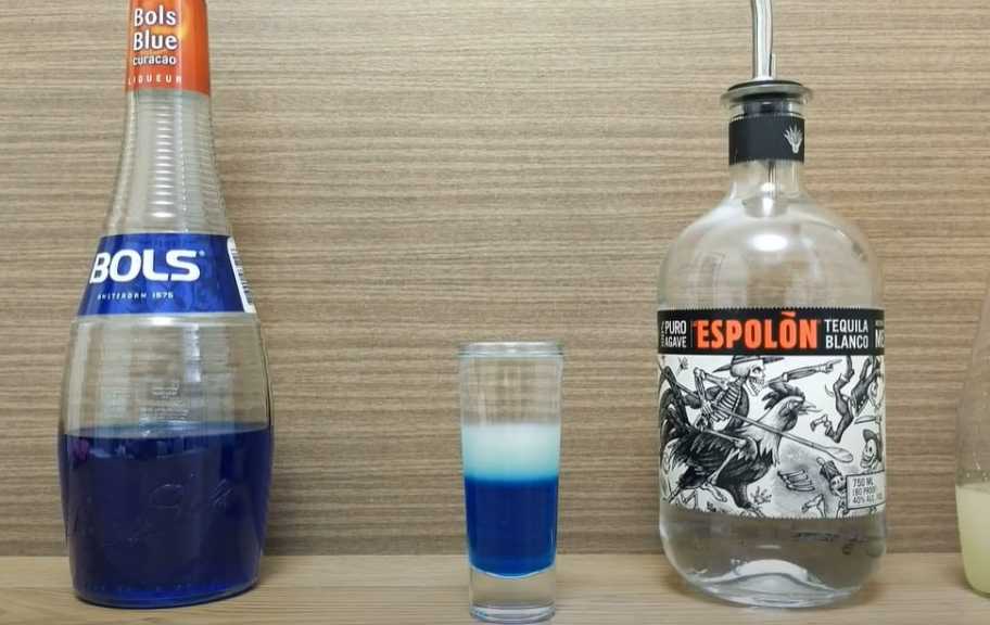 Recette : Shot de cocktail mexicain bleu