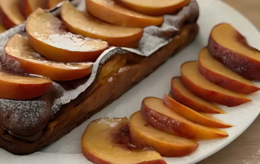 Recette : Casserole aux pêches