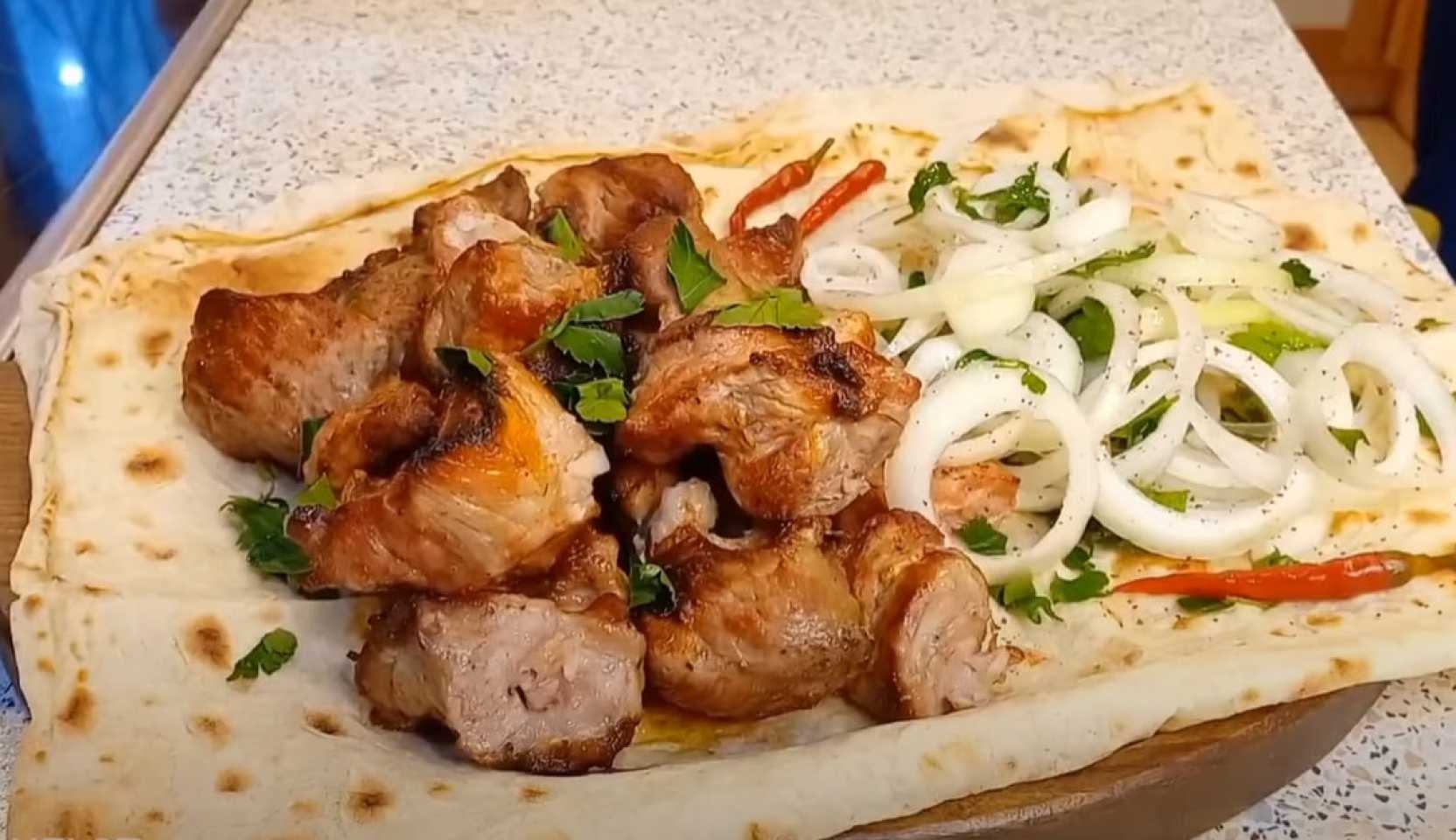 Image du plat : Marinade pour chachlik de porc aux oignons et au vinaigre