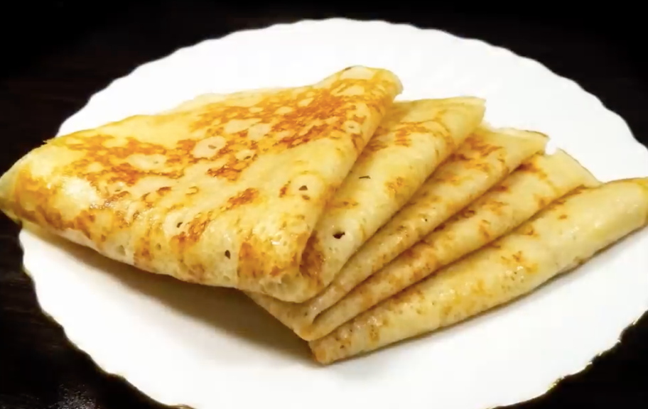 Recette : Crêpes au kéfir et à l'eau bouillante