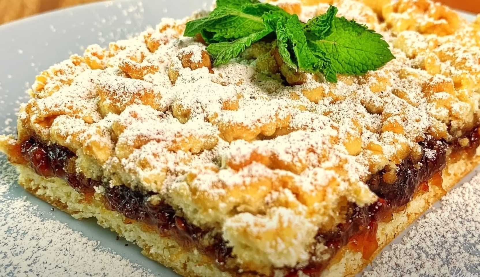 Image du plat : Tarte râpée avec confiture