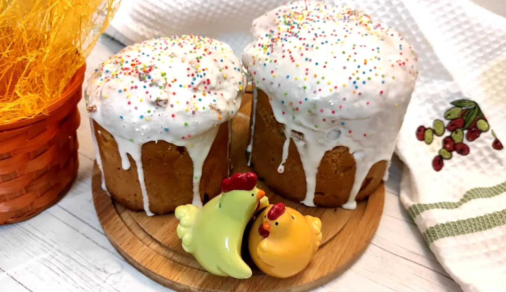 Image du plat : Gâteau de Pâques avec glaçage protéiné