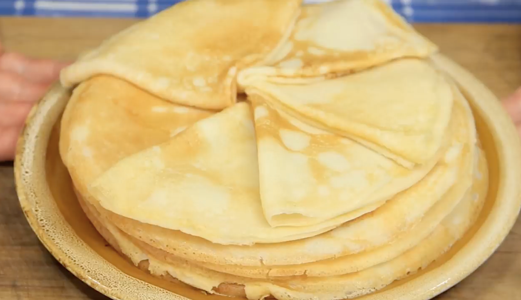 Image du plat : Crêpes russes au lait