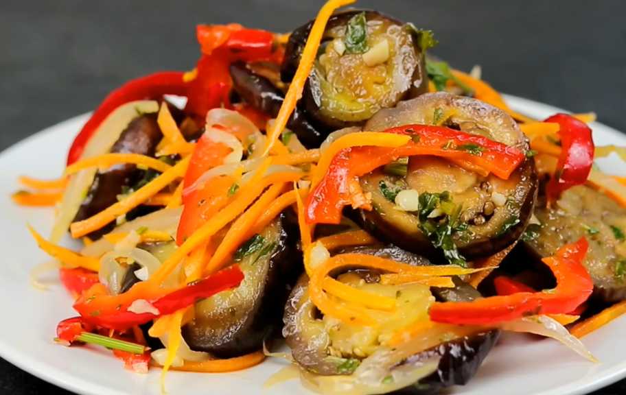 Recette : Aubergines aux légumes mijotés