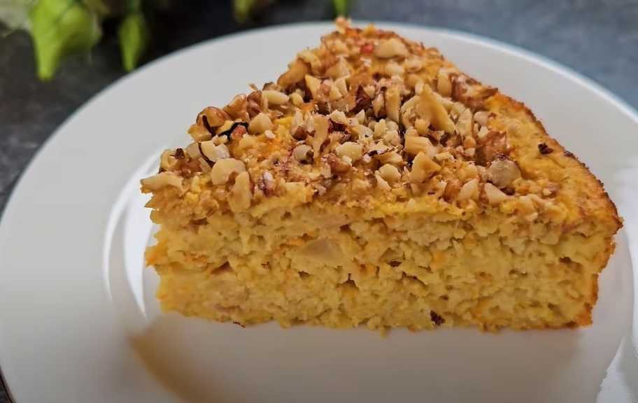 Recette : Gâteau aux pommes et aux carottes sans farine