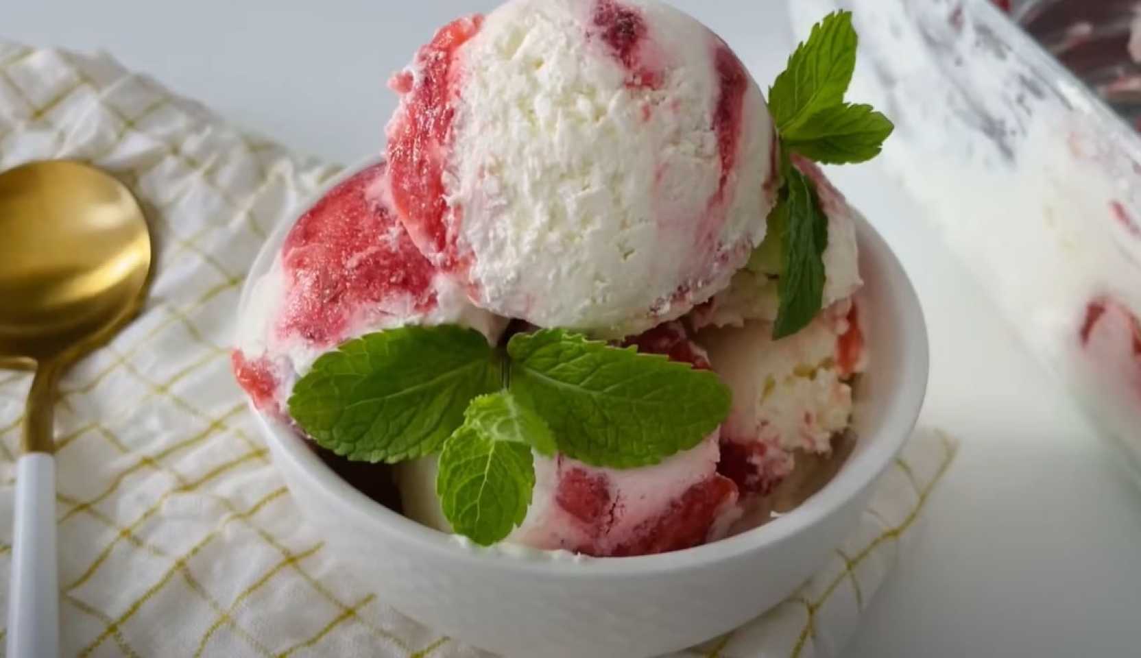 Image du plat : Glace à la fraise keto