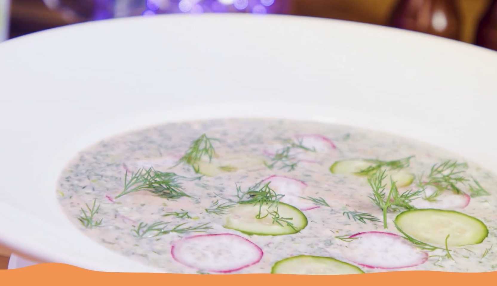 Image du plat : Okroshka au poulet fumé