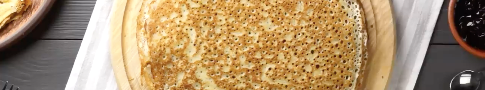 Crêpes au lait et aux trous