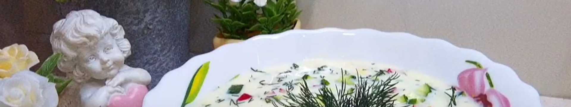 Okroshka saine au kéfir