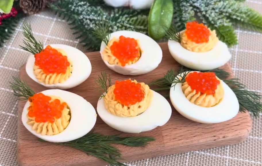 Recette : Œufs farcis au caviar