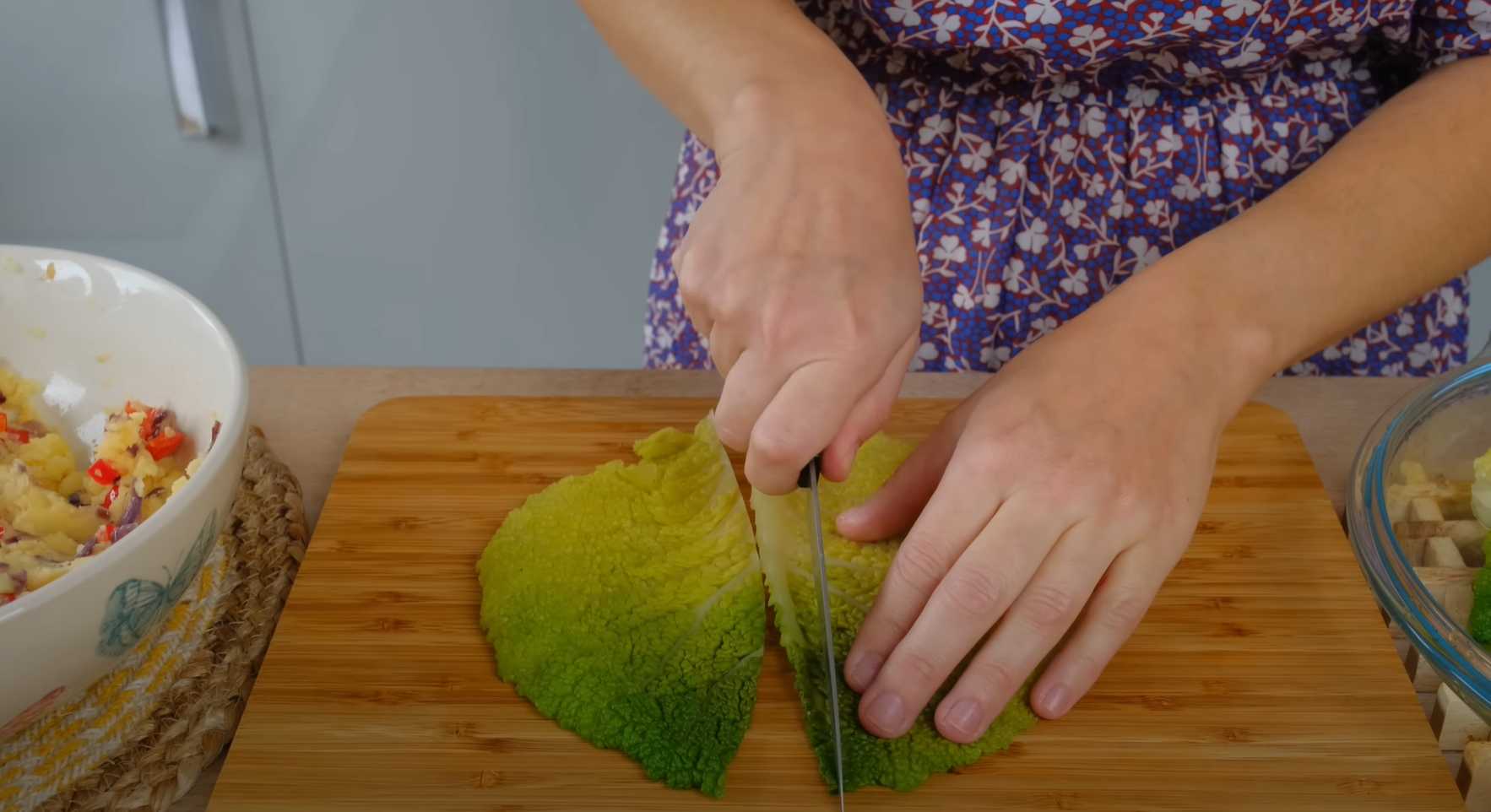 Chou farci végétalien à la Savoie - Étape 8