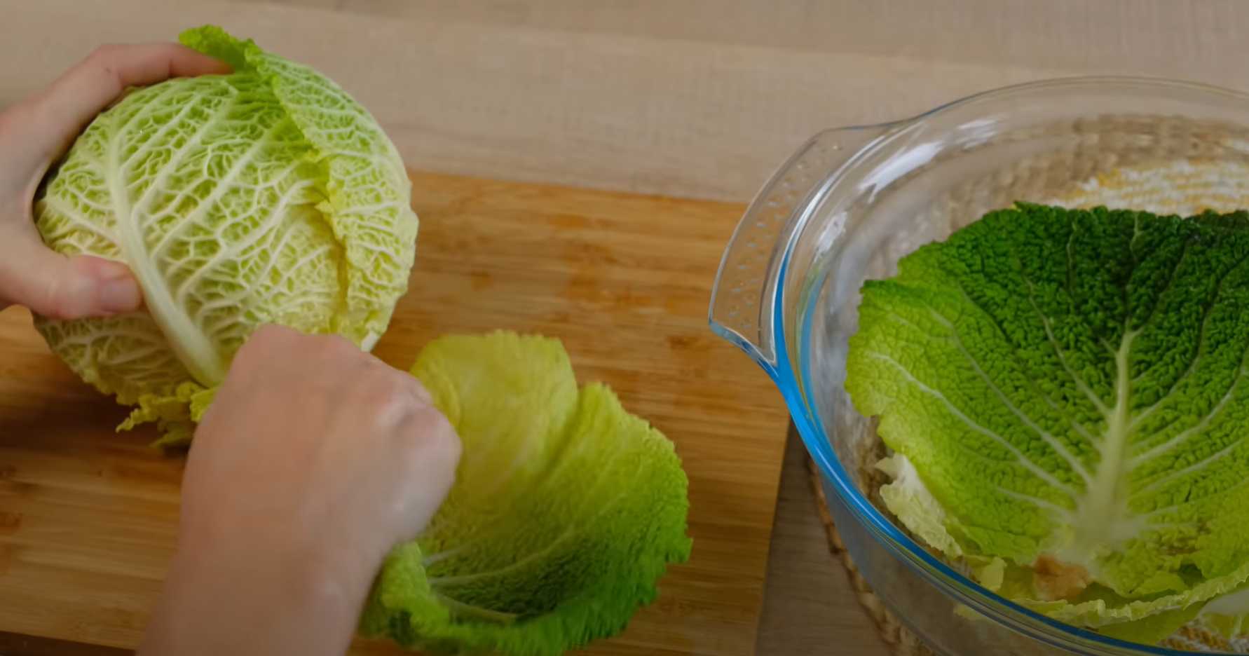 Chou farci végétalien à la Savoie - Étape 1