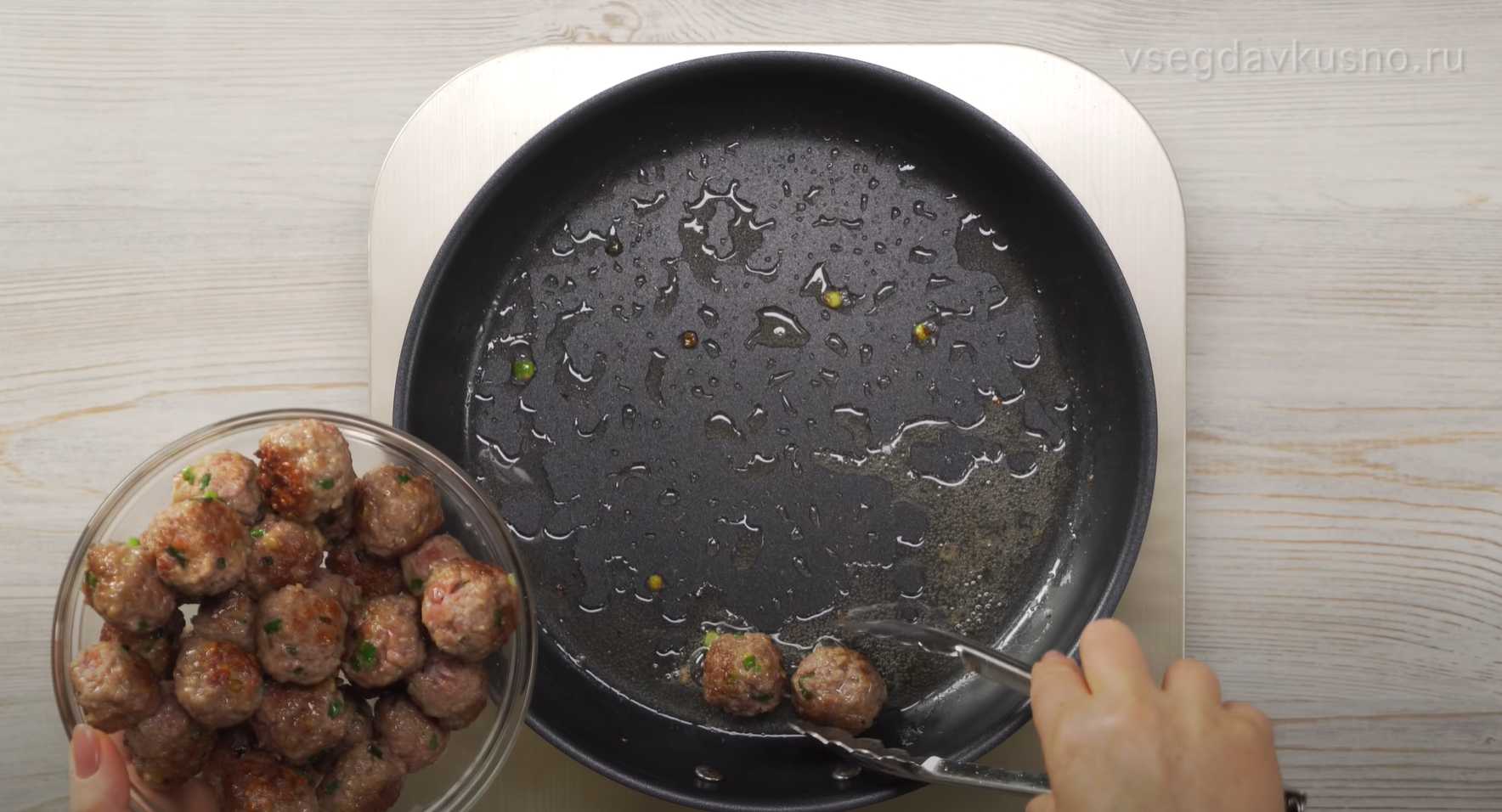 Boulettes de viande à l'asiatique avec nouilles - Étape 4