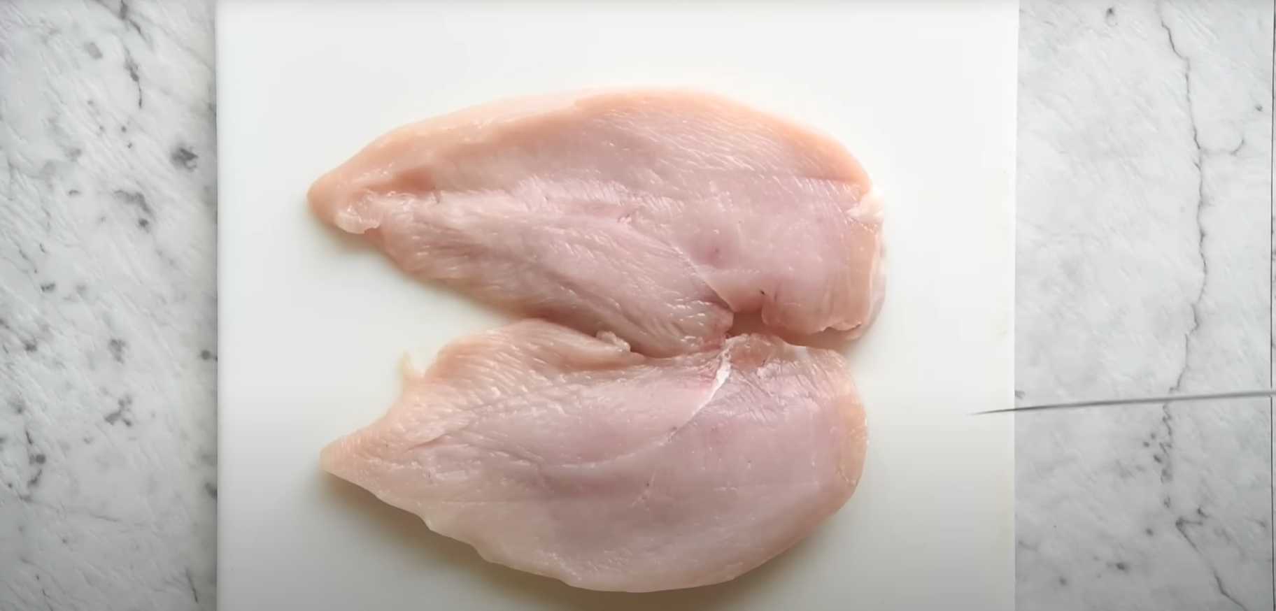 Poitrine de poulet au parmesan cuite au four - Étape 1