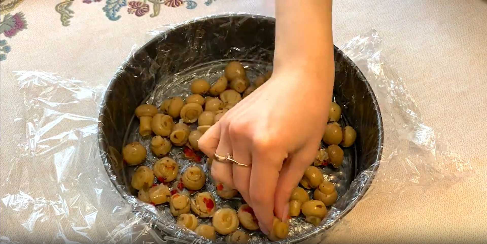 Salade de champignons clairière - Étape 2