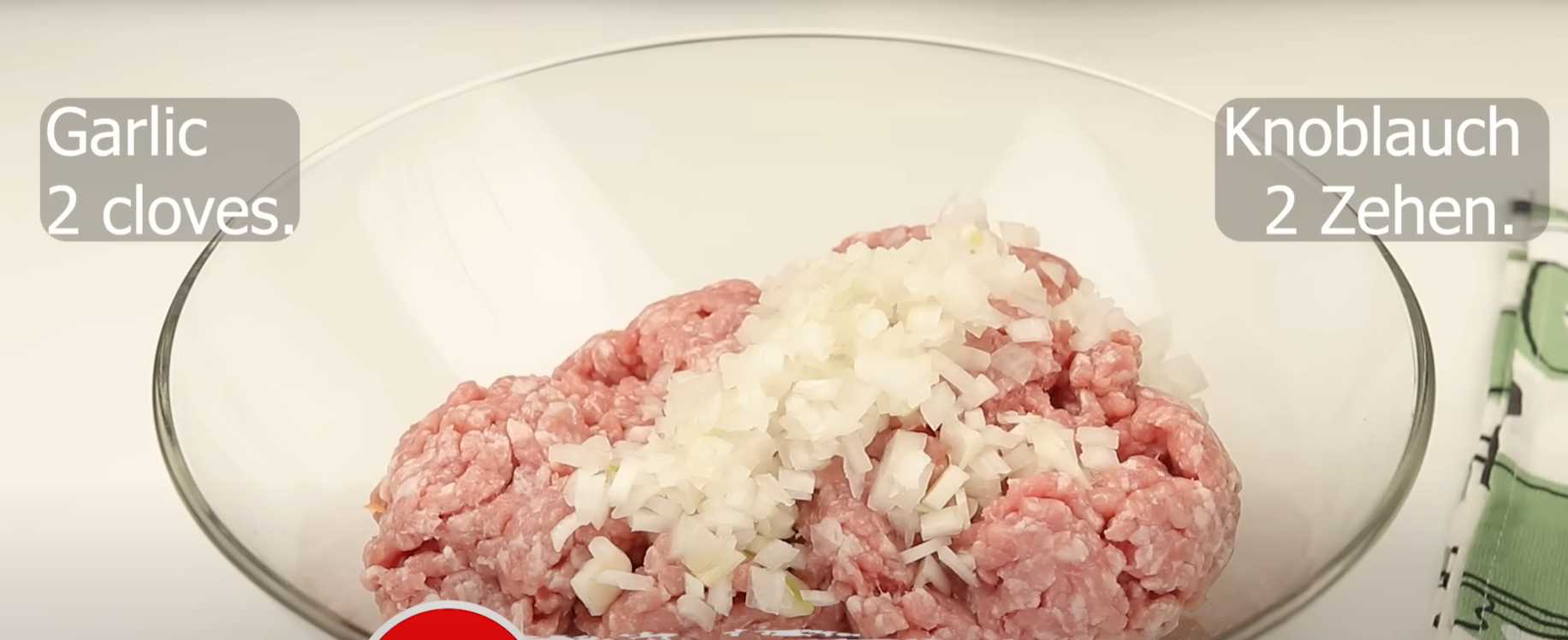 Rouleaux de viande cuits au four dans du lavash avec des légumes - Étape 2