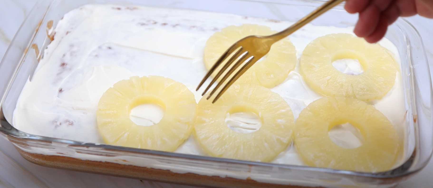 Gâteau éponge à l'ananas - Étape 9