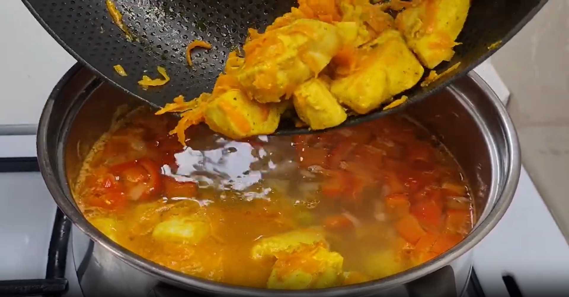 Soupe au poulet et aux légumes - Étape 10