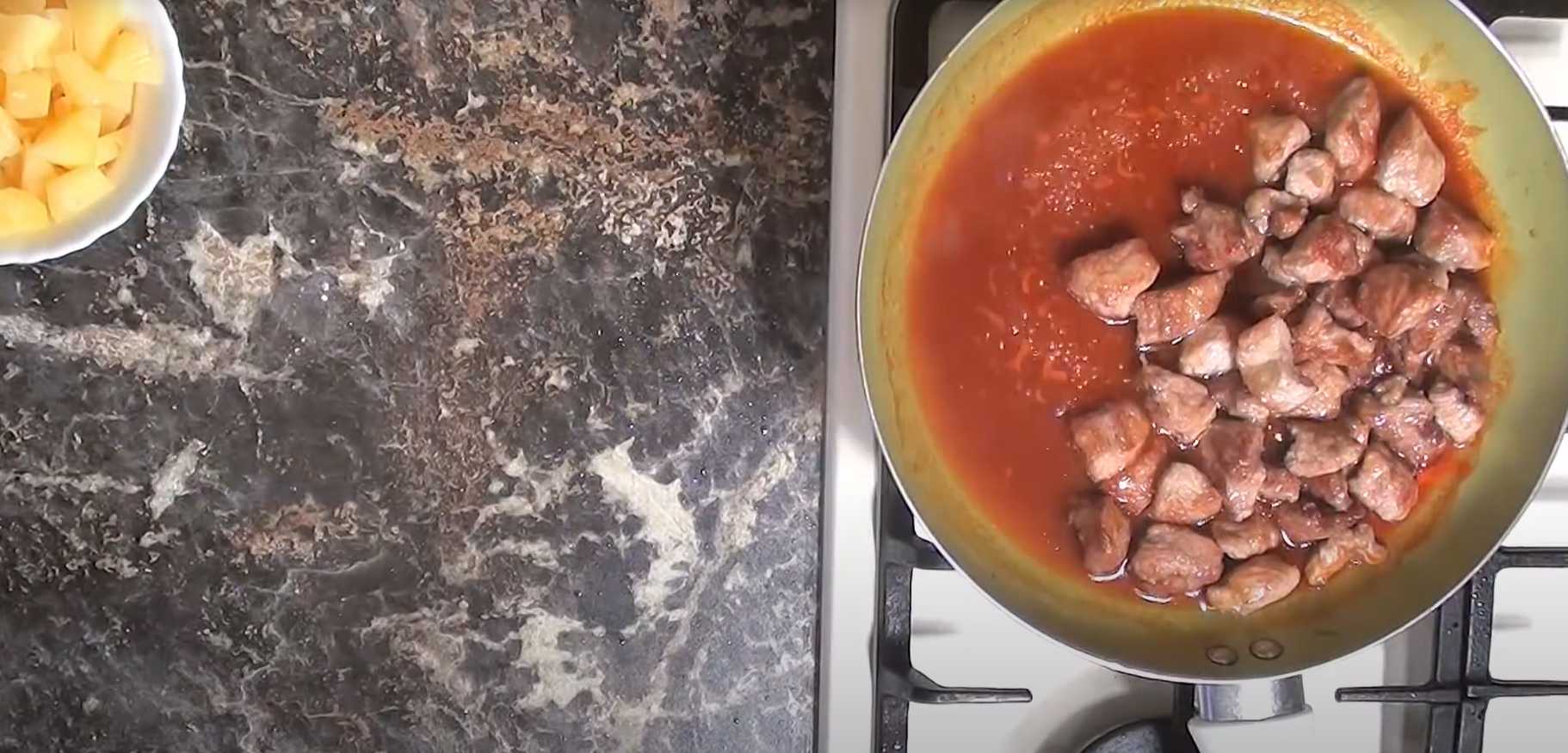 Porc sucré à l'ananas - Étape 5