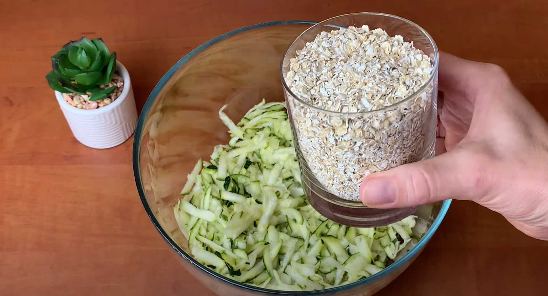 Crêpes aux courgettes et à l'avoine - Étape 2