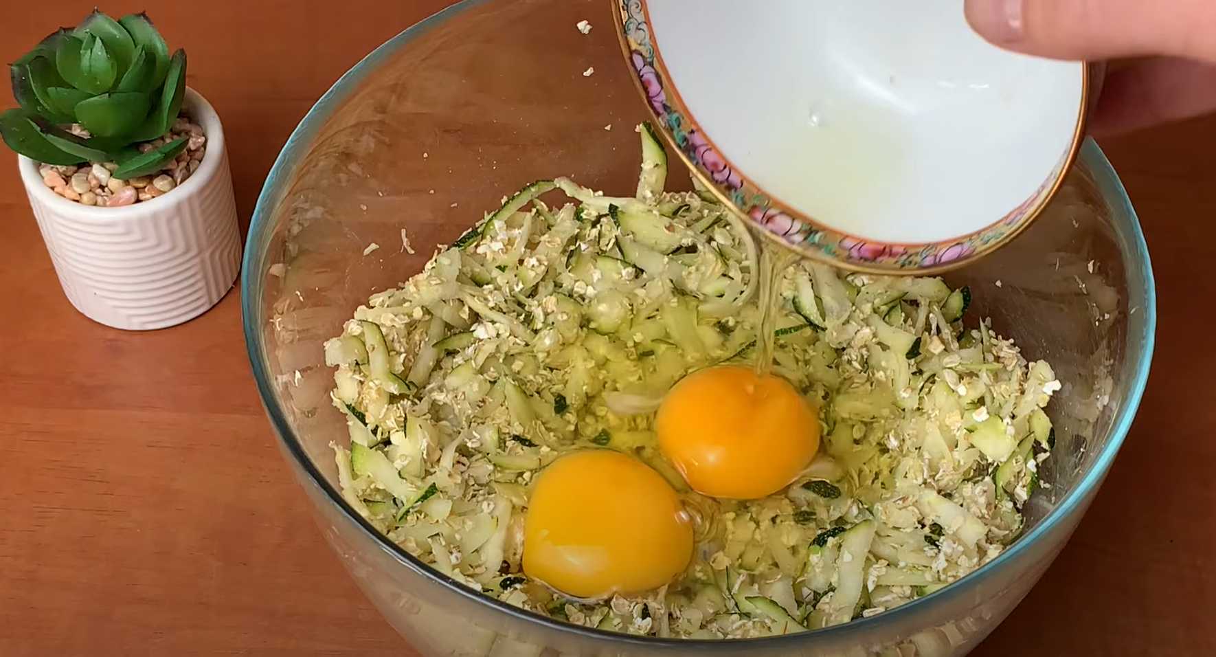 Crêpes aux courgettes et à l'avoine - Étape 3