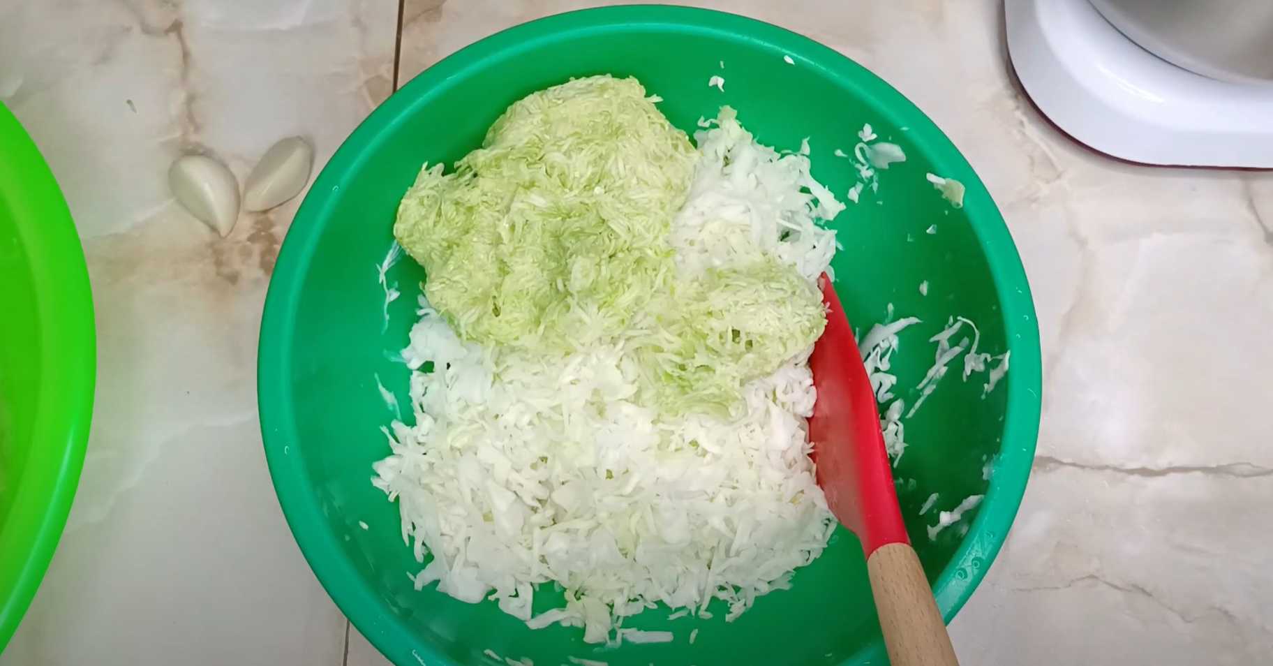 Beignets de courgettes et de chou - Étape 3