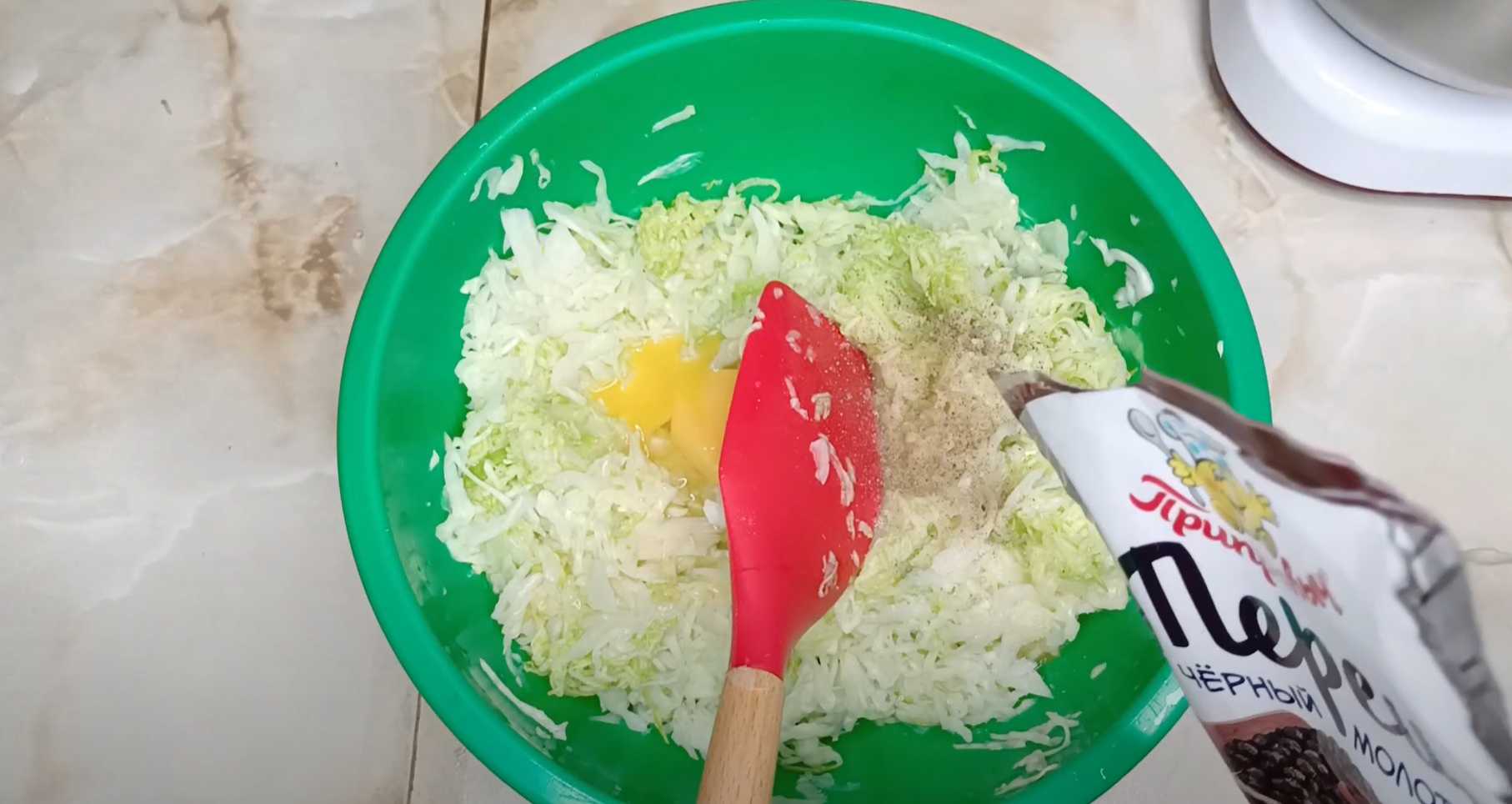 Beignets de courgettes et de chou - Étape 4