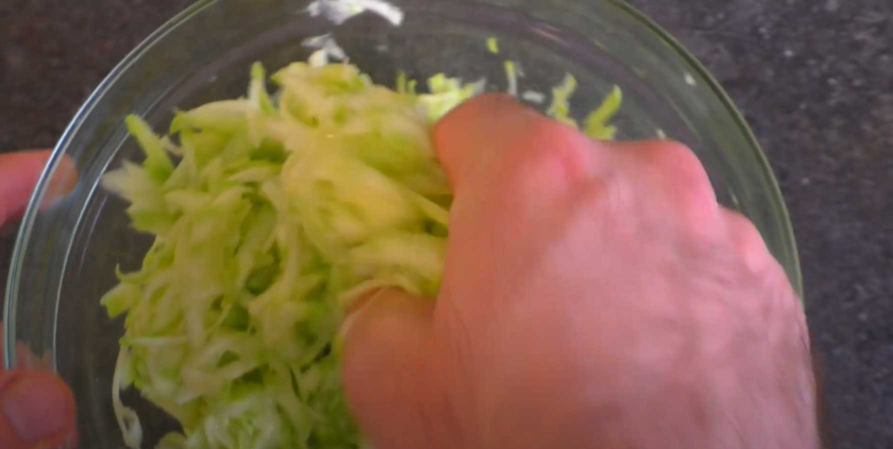 Beignets de courgettes au four - Étape 1