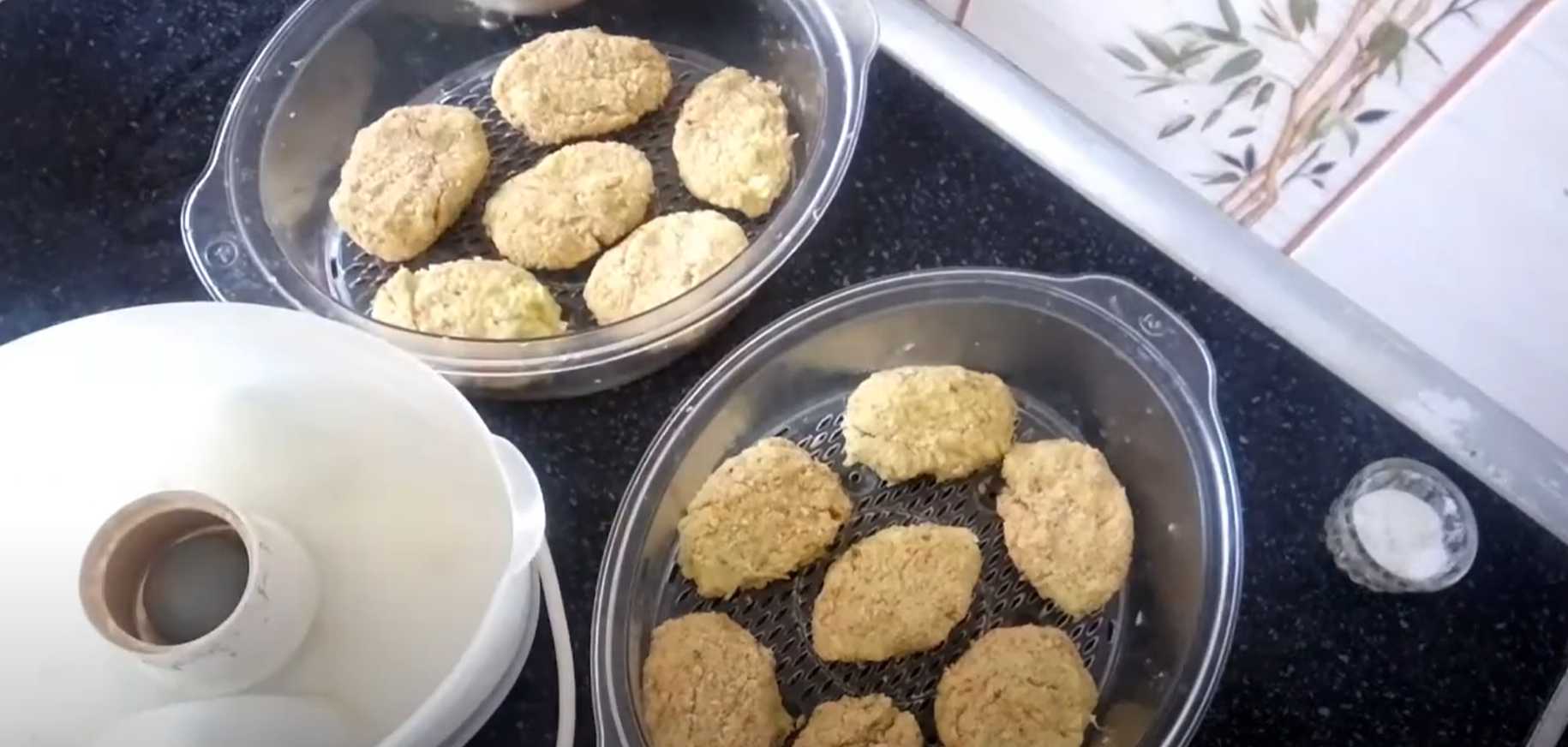 Beignets de courgettes à la vapeur - Étape 8