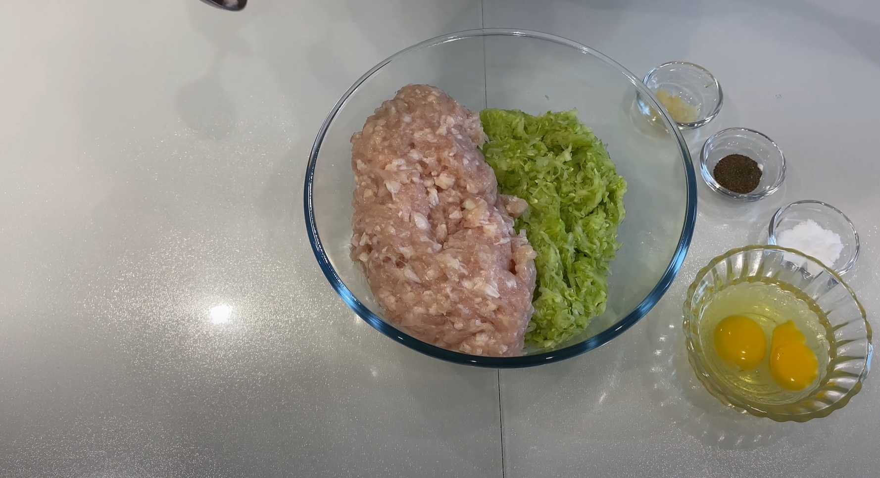 Crêpes au poulet et aux courgettes - Étape 4