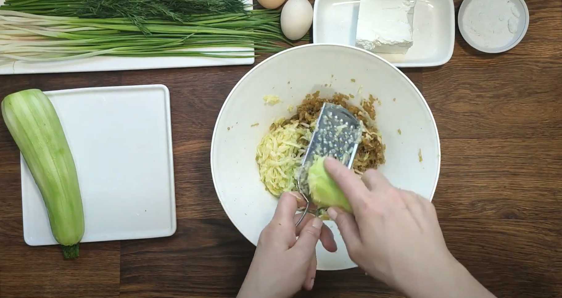 Beignets de courgettes et d'aubergines - Étape 2
