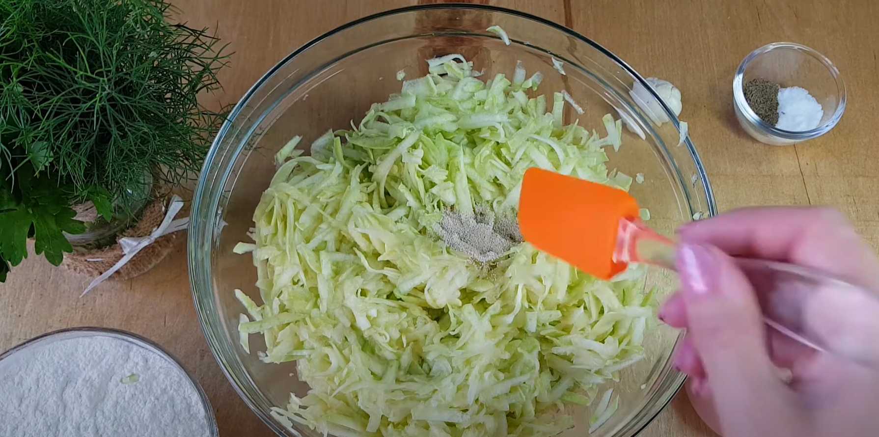 Beignets de courgettes à la levure - Étape 2