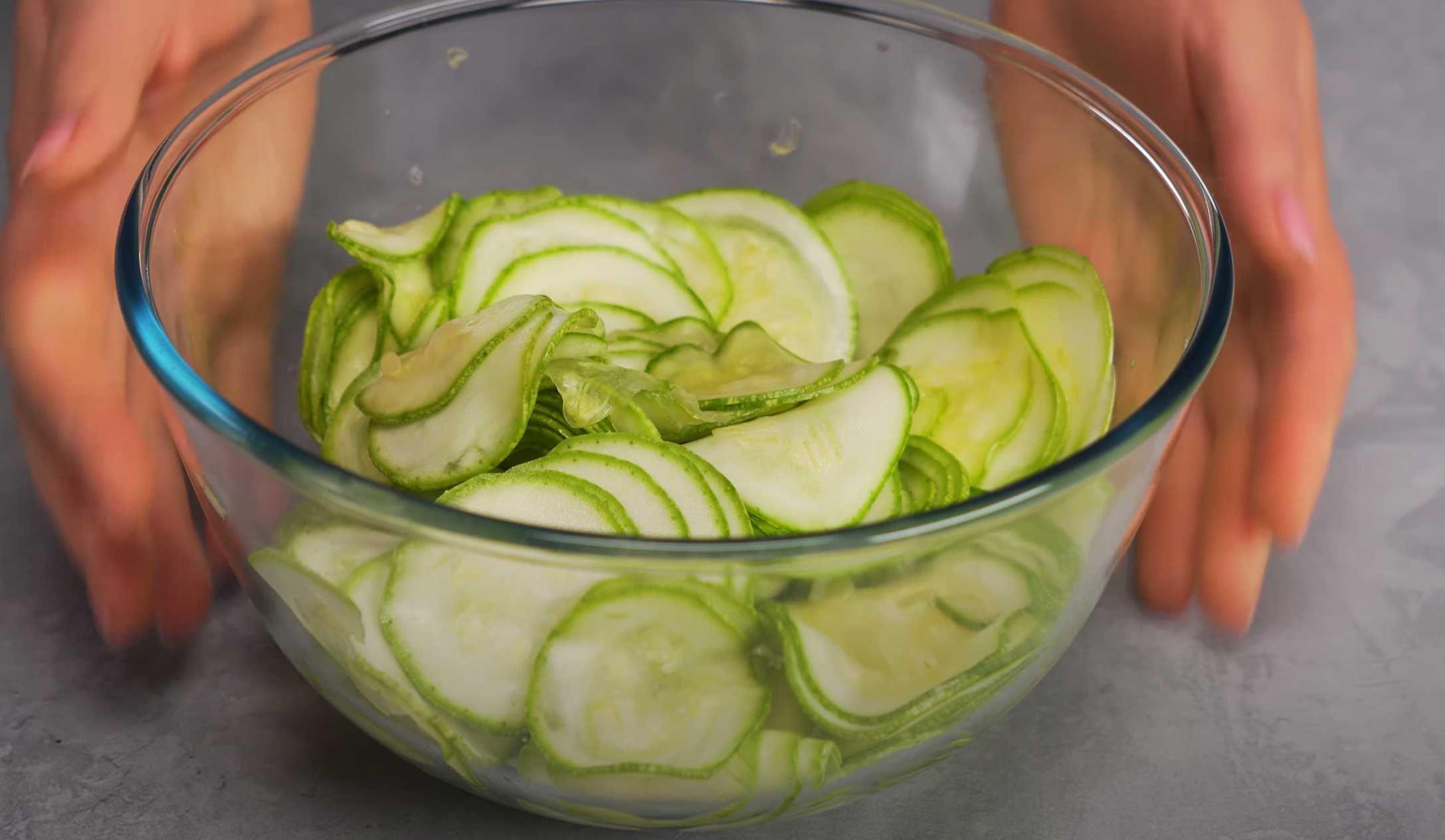 Courgettes marinées à la japonaise - Étape 4