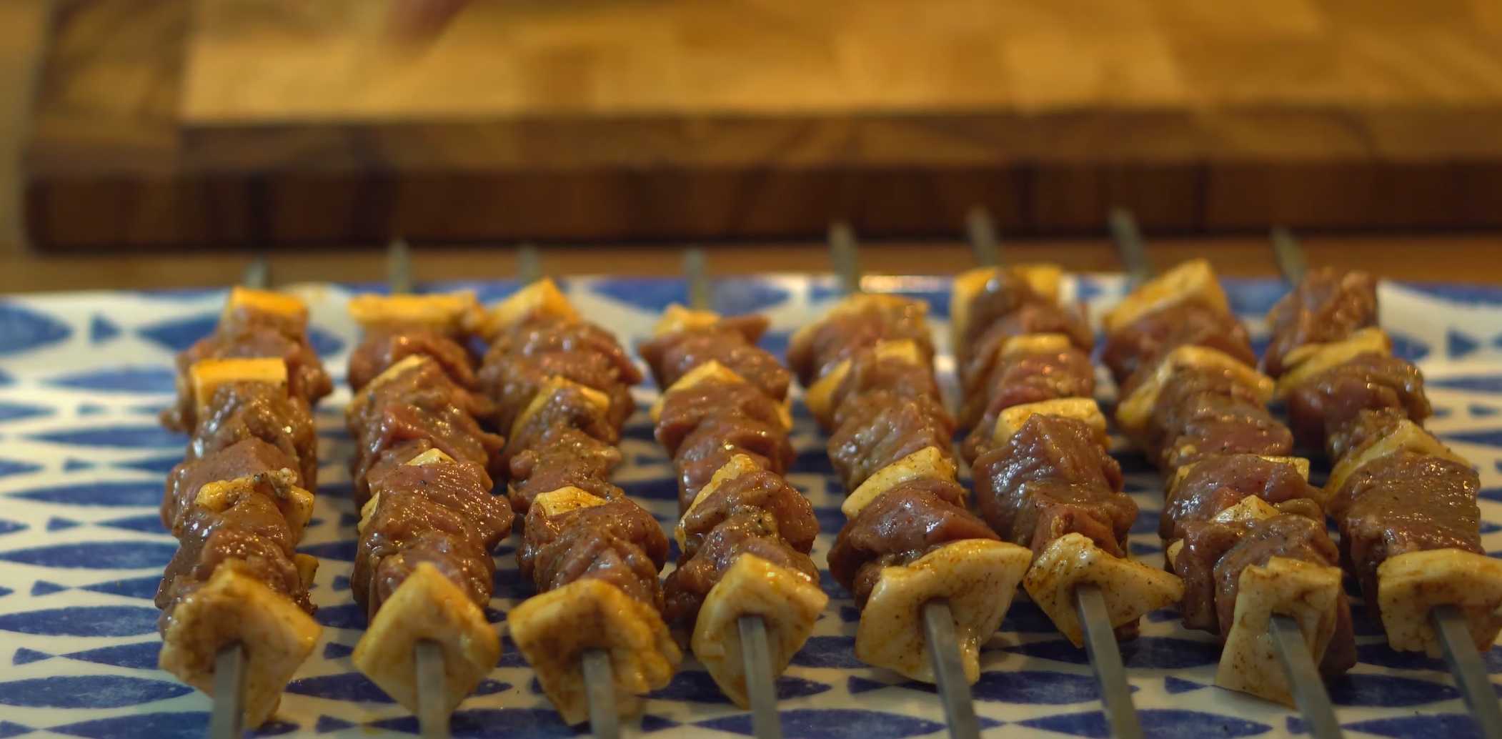 Brochette d'agneau grillée - Étape 9