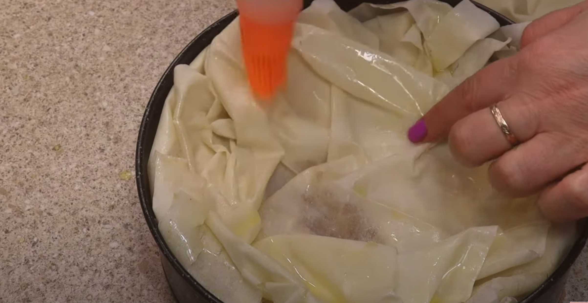 Charlotte à la pâte filo - Étape 7