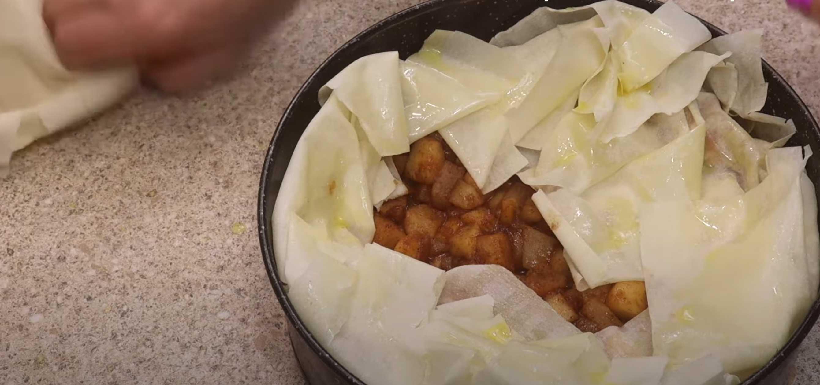 Charlotte à la pâte filo - Étape 6