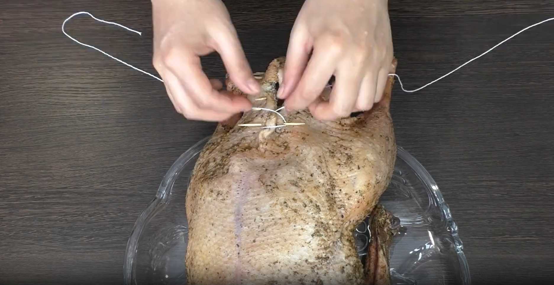 Oie de Noël aux pommes et aux oranges - Étape 5