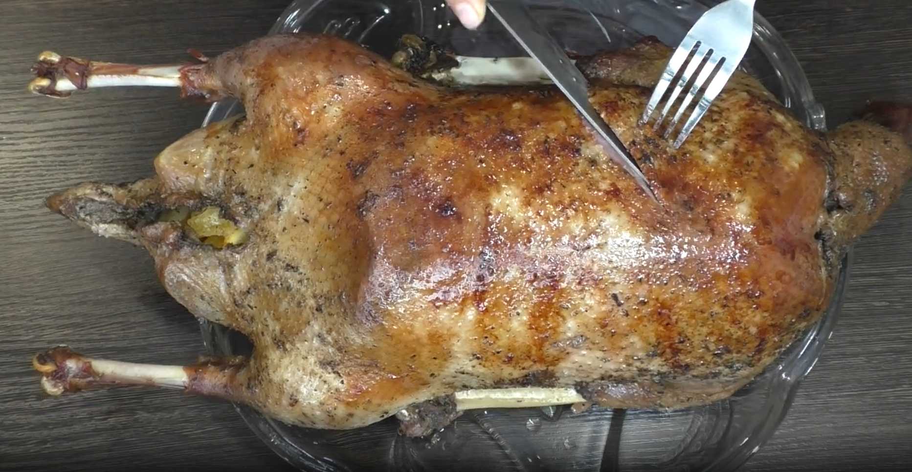 Oie de Noël aux pommes et aux oranges - Étape 8