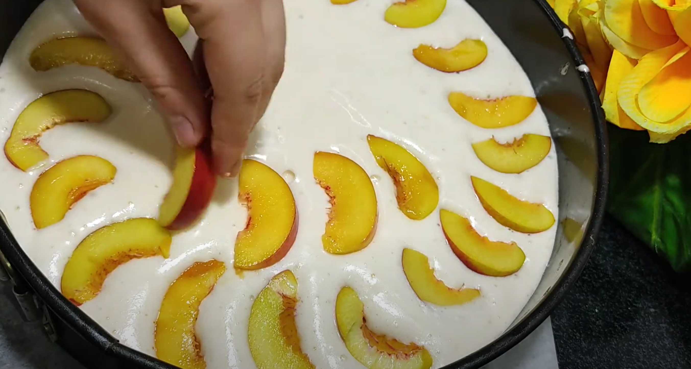 Charlotte aux pêches - Étape 7