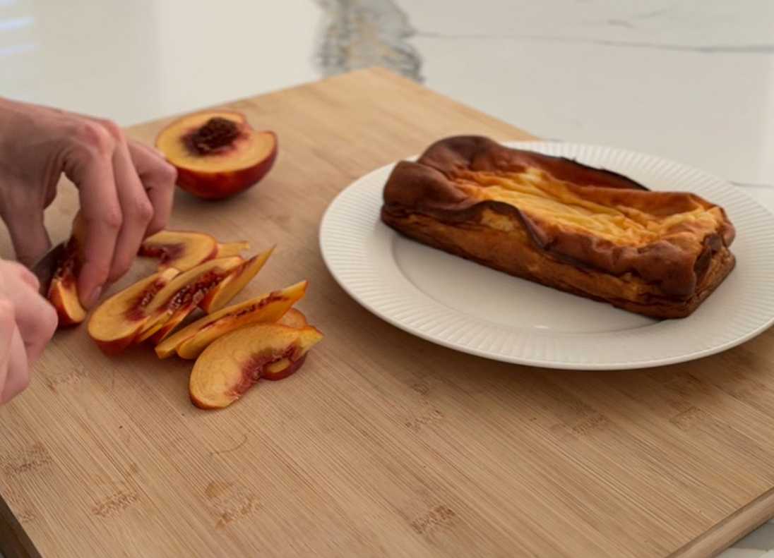 Casserole de pêches - Étape 6