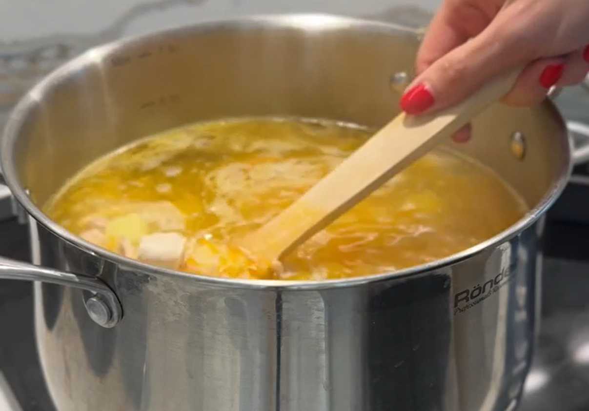 Soupe au poulet maison - Étape 5