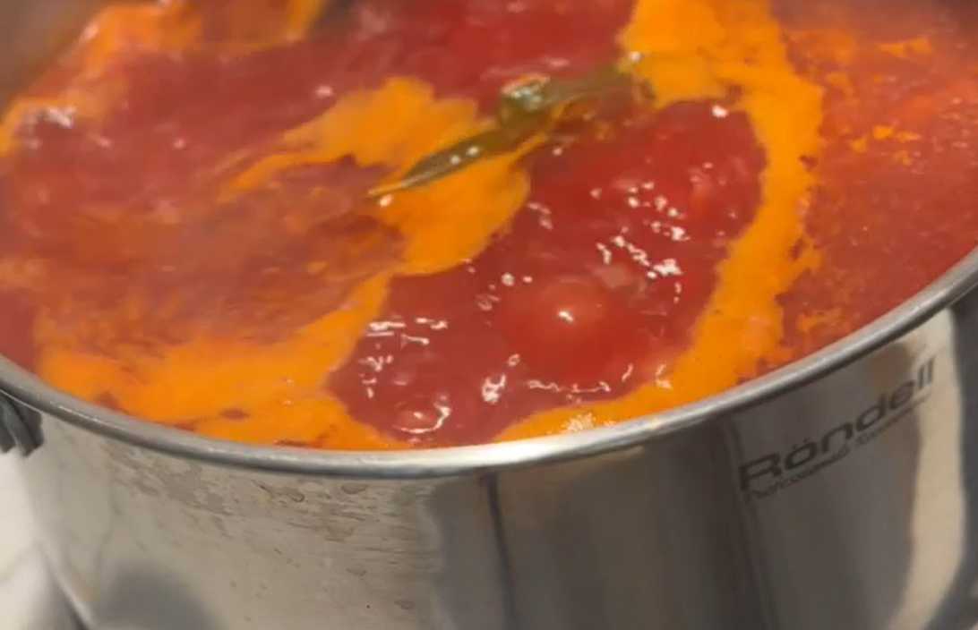 Bortsch traditionnel au bœuf et aux haricots - Étape 6